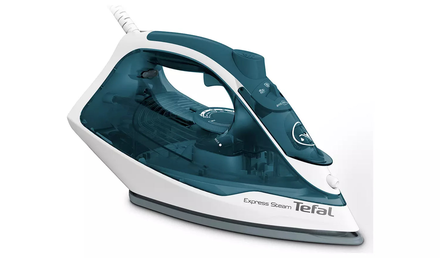 Tefal Express Steam Iron Gets Creases Out Fast FV2830 (White).