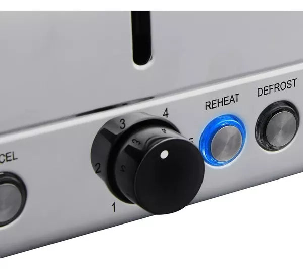 Tower Sera Grey 4 Slice Toaster T20086GRY