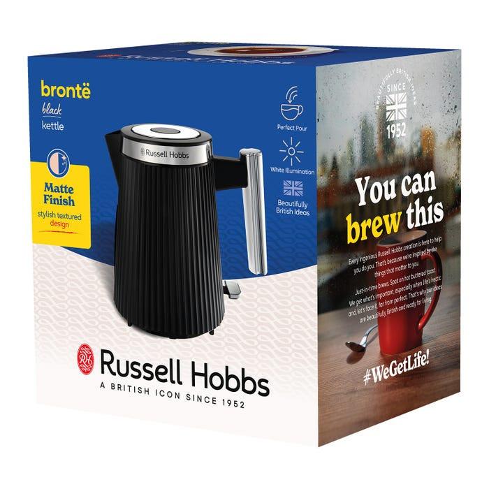 Russell Hobbs Russell Hobbs Bronte Jug Kettle & 2 Slice Toaster Kitchen Set (Matte Black)