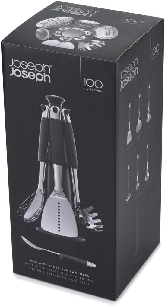 Joseph Joseph Elevate Stainless Steel Kitchen Tools 6-Piece Utensil Set 95029 - Vibe Home