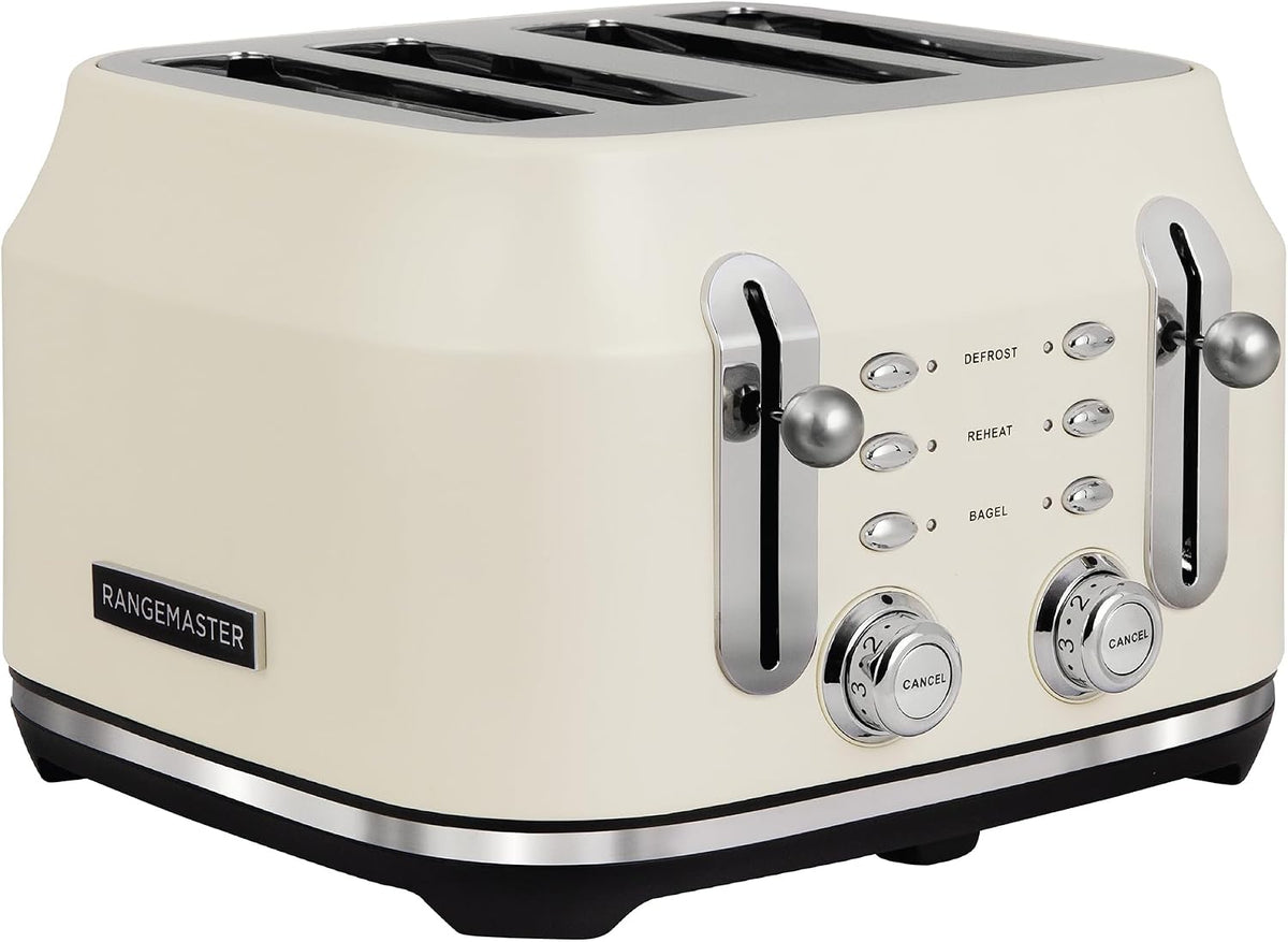 Rangemaster Classic 4 Slice Toaster RMCL4S304CM (Matt Pale Cream)