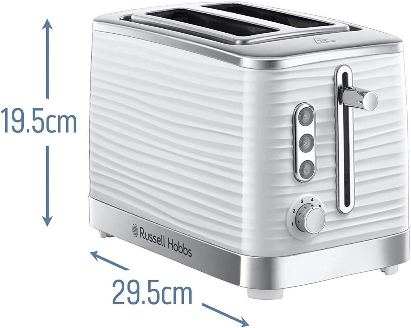Russell Hobbs Inspire 2 Slice Toaster 24370 (White).