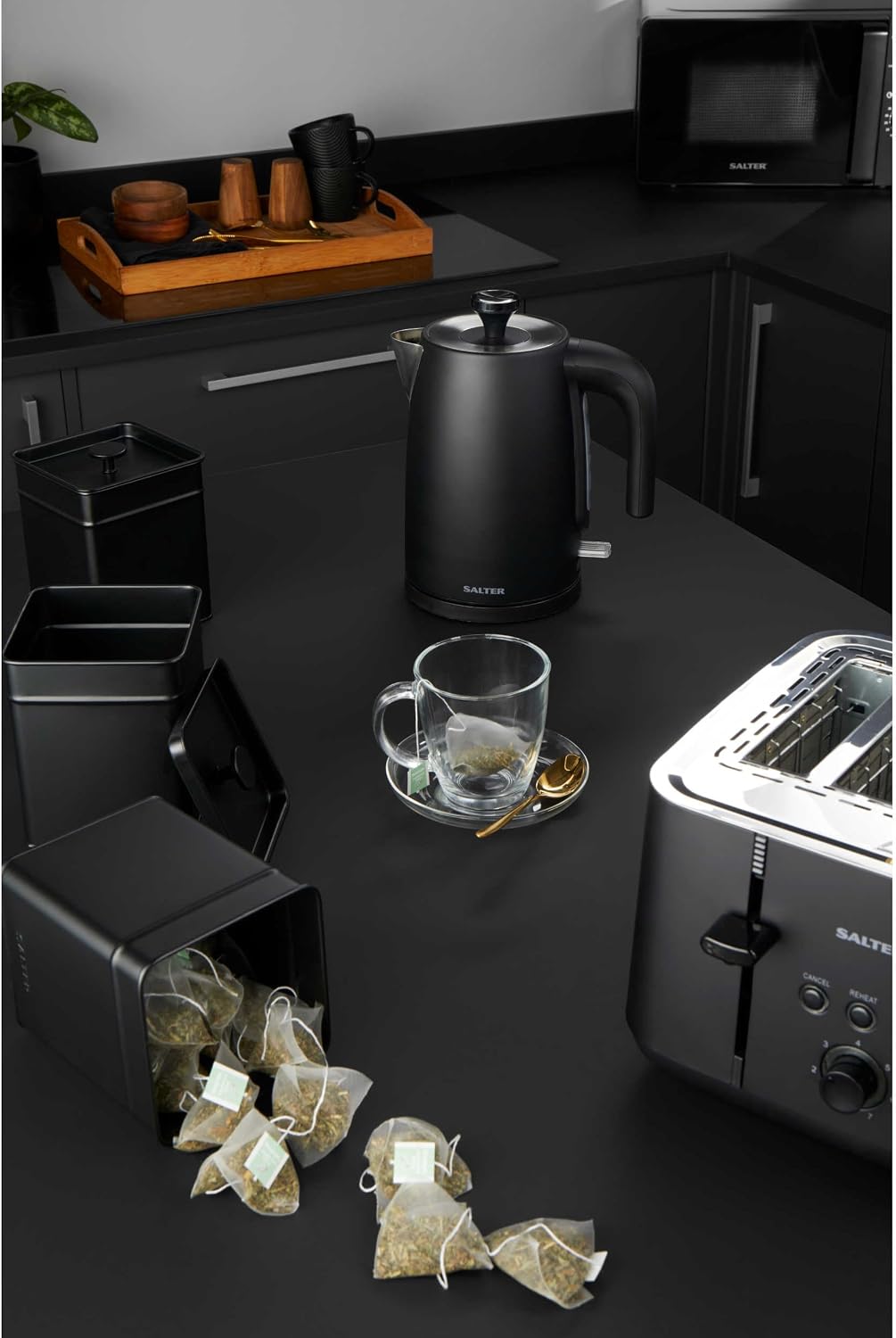 Salter Kuro 4 Slice Toaster EK5565MBLKF (Matte Black)