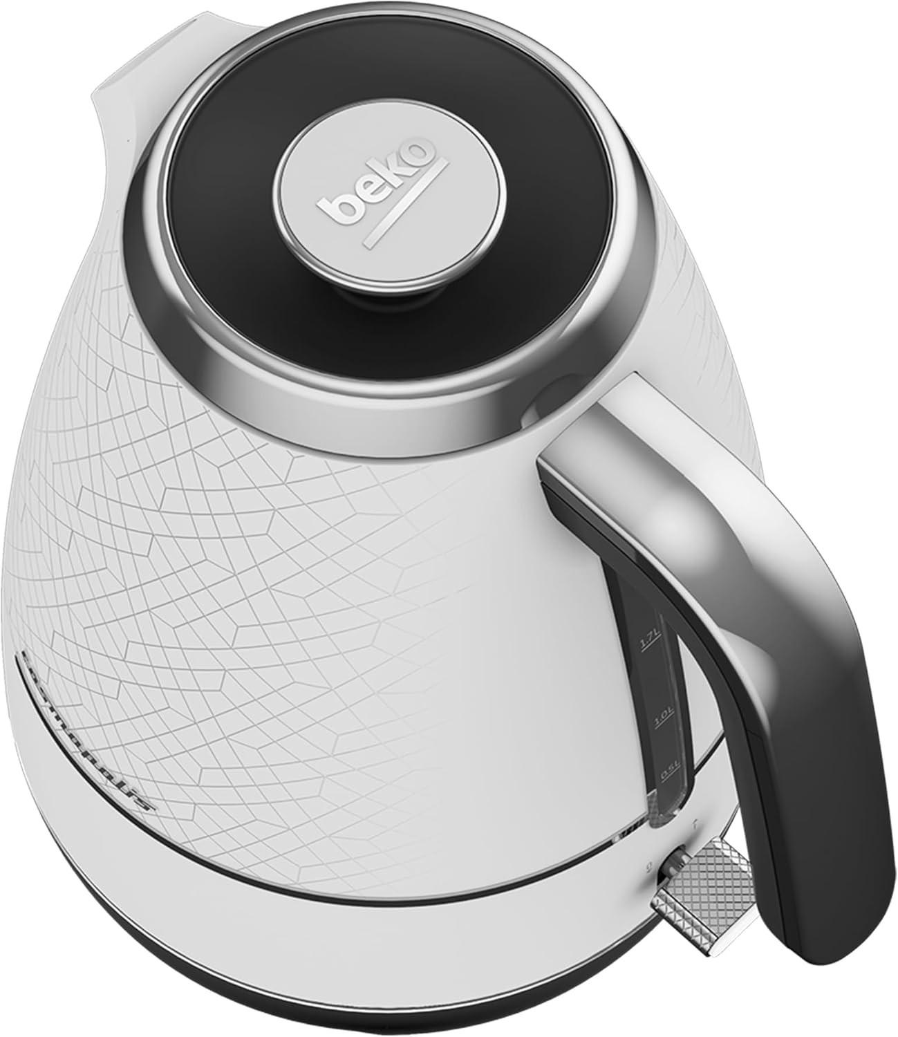 Beko Cosmopolis White Kettle WKM8307CR - Vibe Home