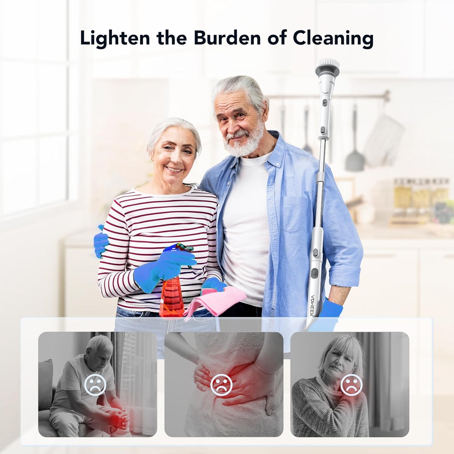 Electric Spin Extendable Scrubber