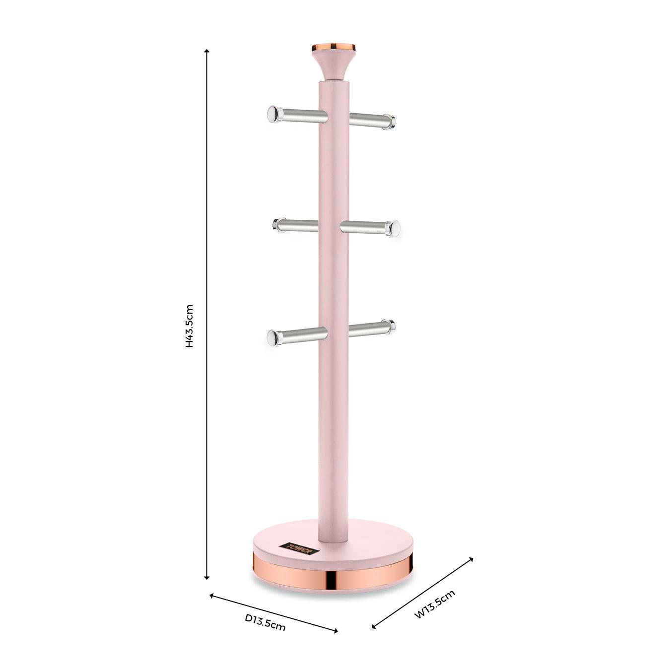 Tower Tower Cavaletto Mug Tree Kitchen Cup Rack T826132PNK (Marshmallow Pink)