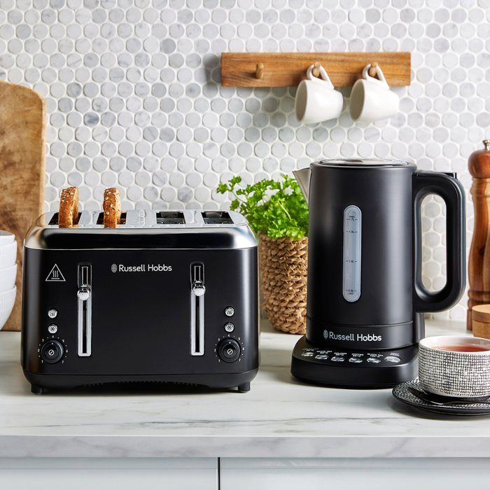 Russell Hobbs Addison 4 Slice Toaster 27740 (Matte Black) - Vibe Home