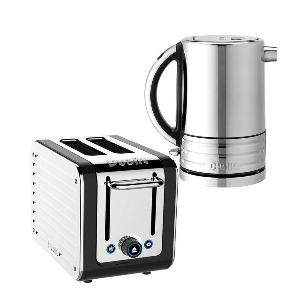 Dualit Dualit Architect Kettle & 2 Slice Toaster Kitchen Set (Black Trim)