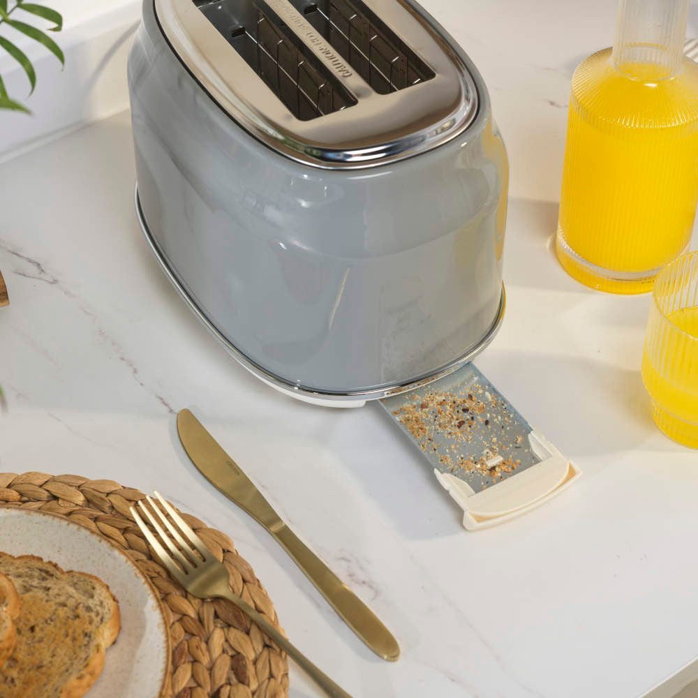 Salter Salter Retro Kettle & 2 Slice Toaster Kitchen Set (Grey)