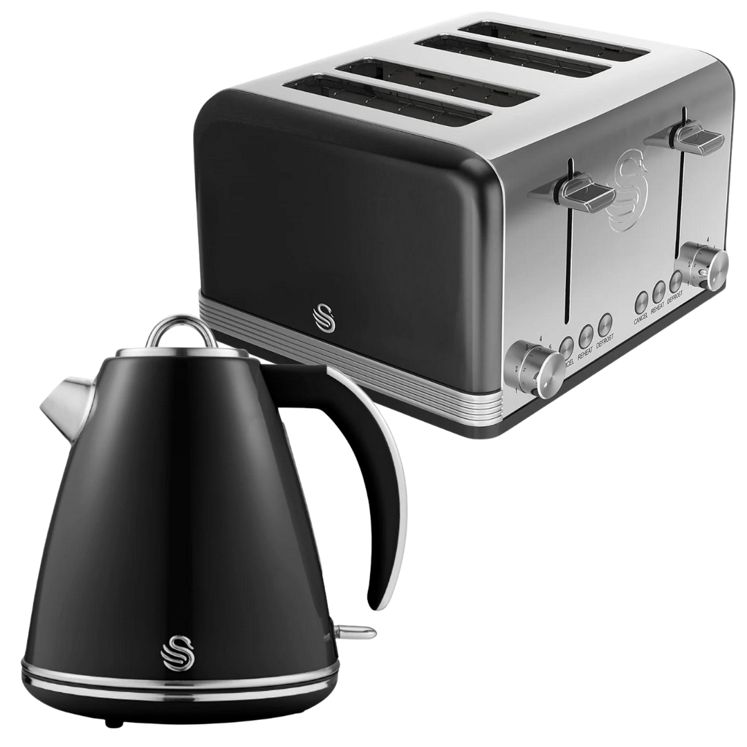 Kettle and toaster sets black best sale