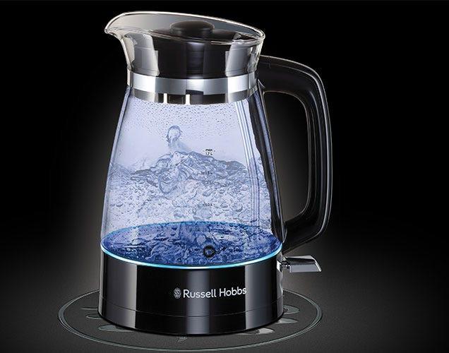 Russell Hobbs Classic Glass Kettle 26080 (Black) - Vibe Home