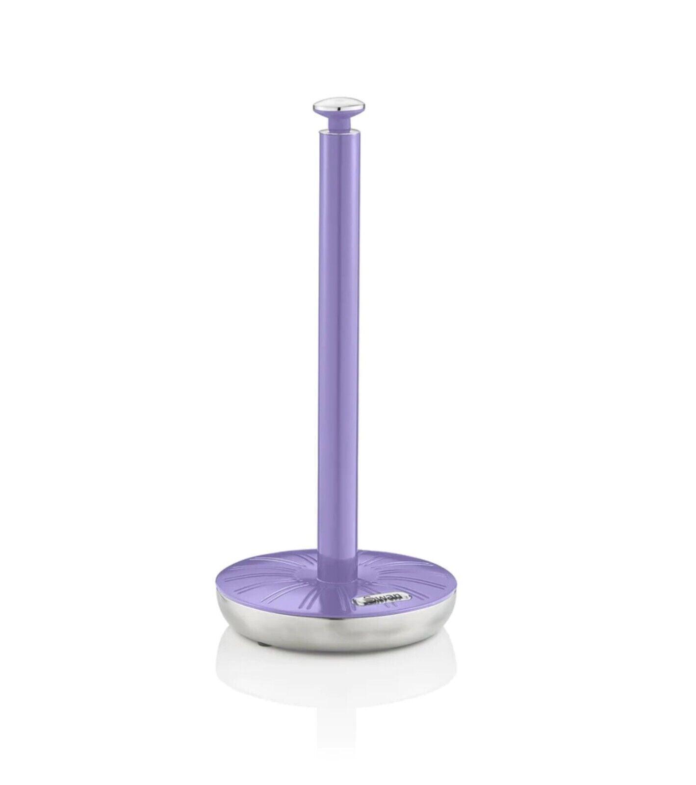 Swan Retro Towel Pole & Mug Tree Kitchen Set SWKA1054PURN (Purple).