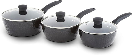 Today's Best Deal: Tower Diamo 3 Piece Cookware Pan Saucepans Set