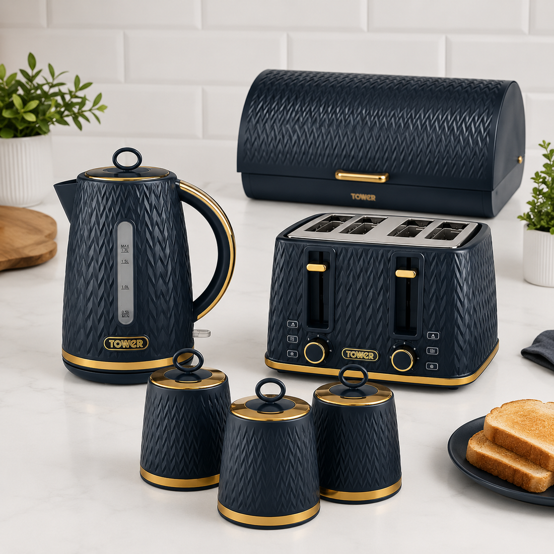 tower kettle and toaster sets