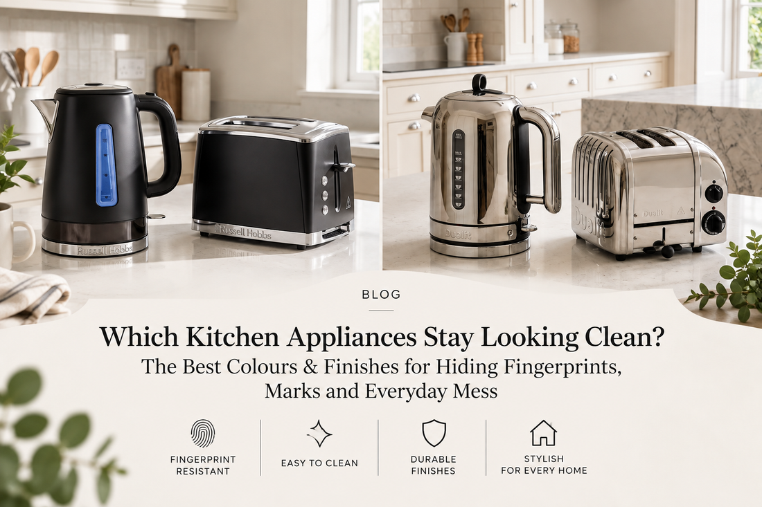 Which Kitchen Appliances Stay Looking Clean? The Best Colours & Finishes for Hiding Fingerprints, Marks and Everyday Mess