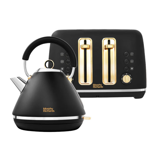 best black matching kettle and toaster set uk