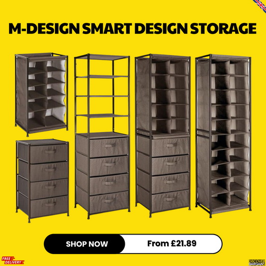 mdesign fabric wardrobe cabinet shelf shoe storage brown