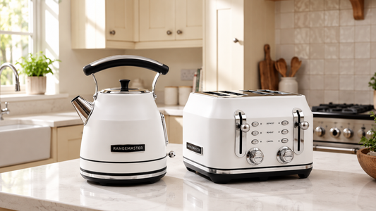 Rangemaster white kettle and toaster sets: Elevate your kitchen style effortlessly