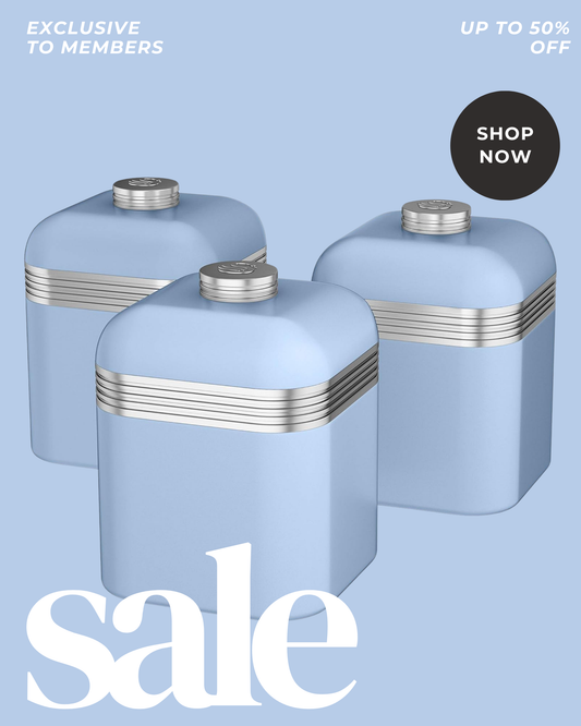 The Swan Blue Canisters Set: A Kitchen Must-Have
