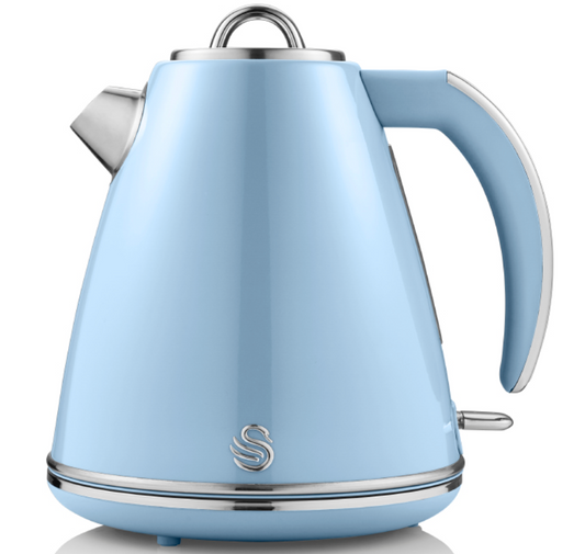 Unleash Your Inner Barista with the Swan Retro Blue Jug Kettle 1.5L, 3KW SK19020BLN