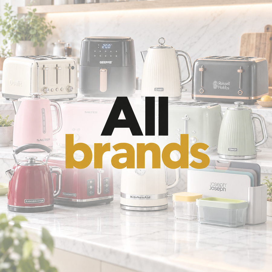 all brands vibe home page dualit russell hobbs tower and swan kitchenaid and geepas shop to buy kettles and toasters and matching kitchen sets UK best deals