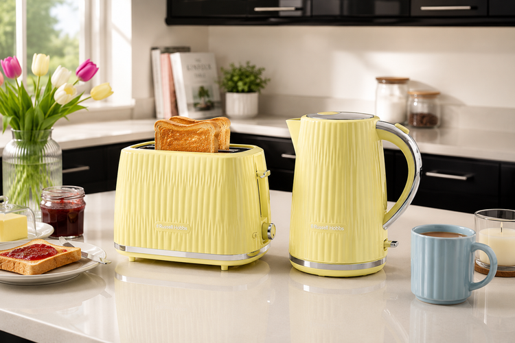 russell hobbs eden Yellow Kettle & Toaster Kitchen Sets