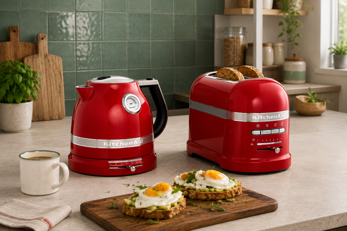 CANDY RED APPLE KitchenAid Artisan Kettle & Toaster Sets