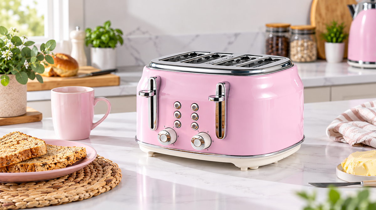 salter pink 4 slice toaster