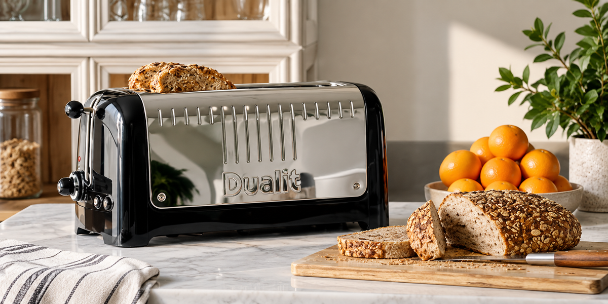 Dualit 2 slice and 4 slice toasters in Classic Architect Lite and Studio designs