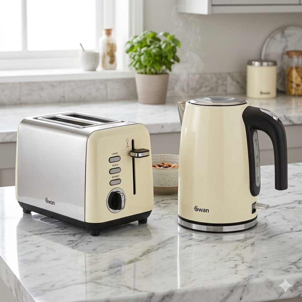 Swan Townhouse Kettle & Toaster Sets