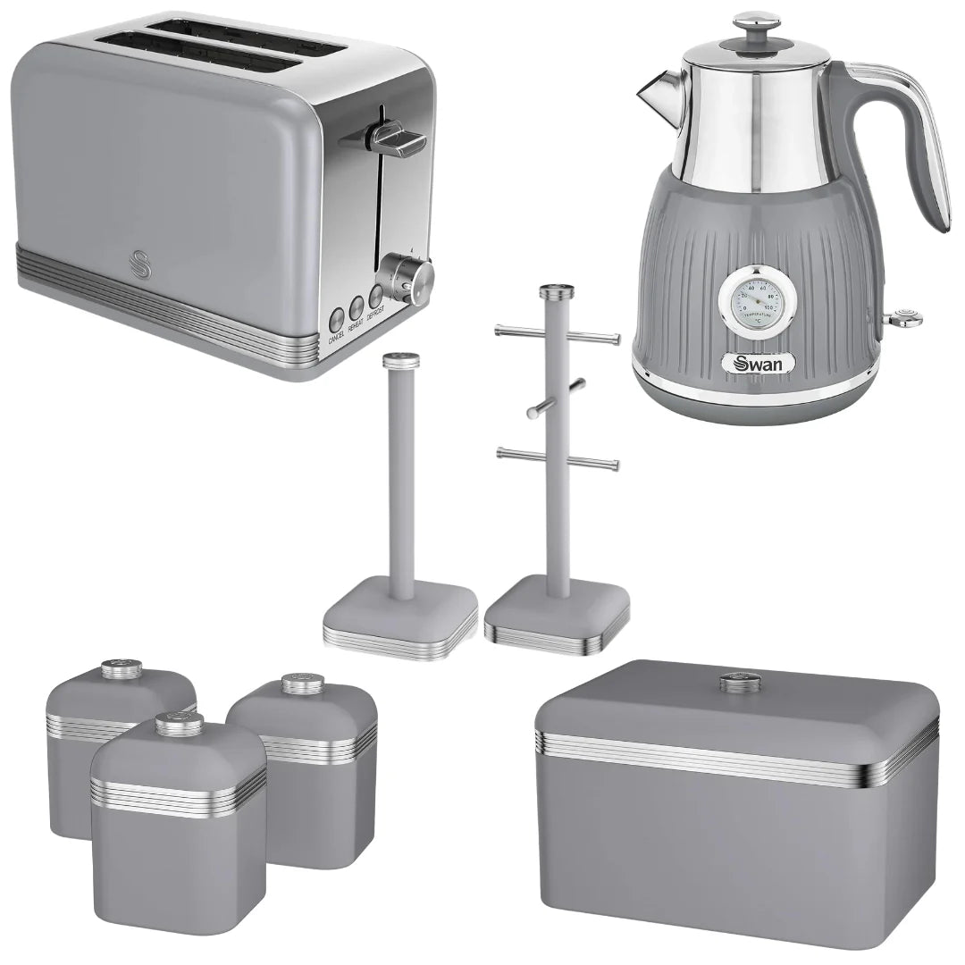 grey kitchen Set kettle and toaster buy shop