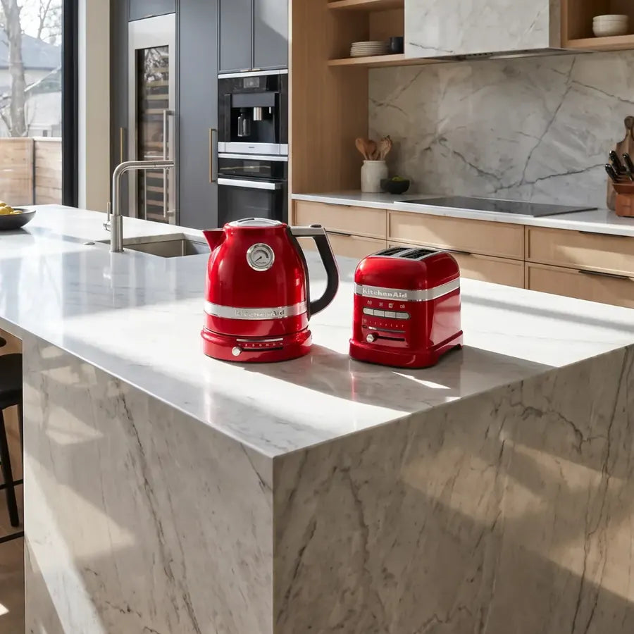 designer kitchen set KitchenAid Artisan Kettle & 2 Slice Toaster Kitchen Set (Candy Apple Red)