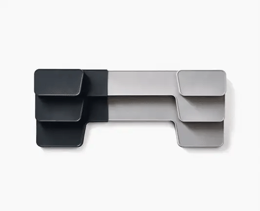 Joseph Joseph CupboardStore Expandable Tiered Kitchen Organiser (Grey) - Vibe Home