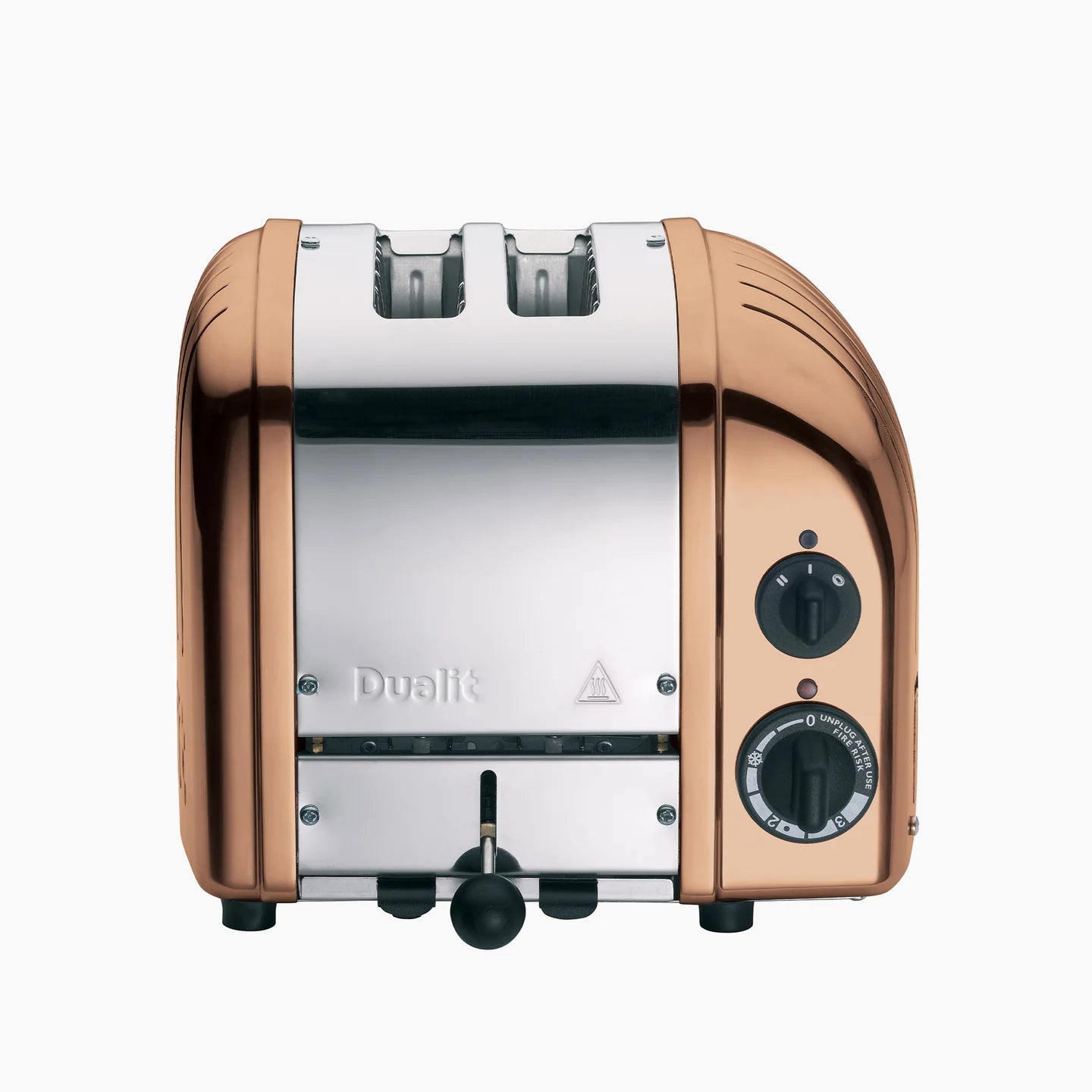 Dualit Classic Silver Kettle & 2 Slice Vario AWS Copper Toaster Kitchen Set
