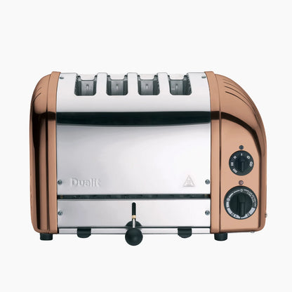 Dualit Classic Silver Kettle & Copper 4 Slice Vario AWS Toaster Kitchen Set