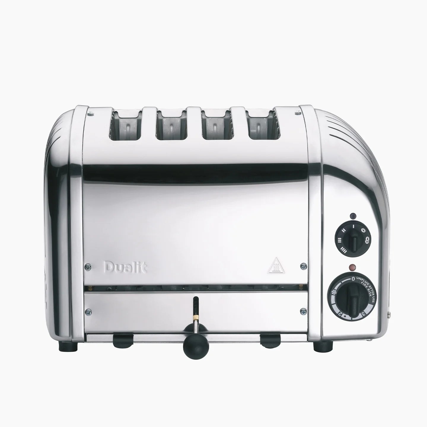 Dualit Classic Kettle & 4 Slice AWS Toaster Kitchen Set Silver (Stainless Steel).