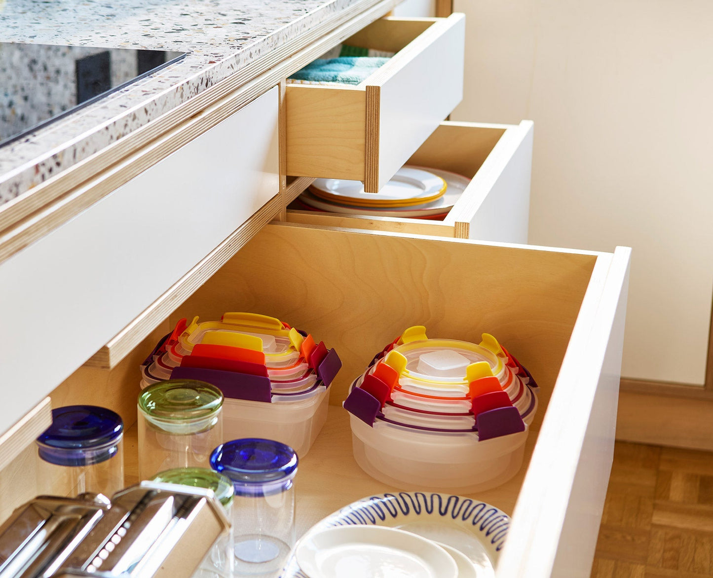 Joseph Joseph Nest Lock 4-Piece Multicolour Round Food Container Set 1000015