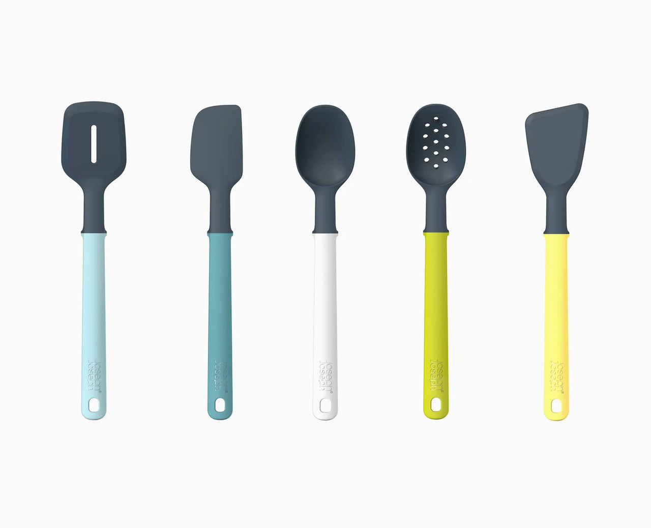 Joseph Joseph Elevate Silicone 5-Piece Kitchen Tool Set with Stand 10176 (Opal) - Vibe Home