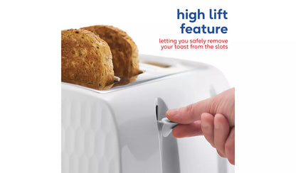 Russell Hobbs Russell Hobbs Honeycomb Kettle & 4 Slice Toaster Kitchen Set (White)