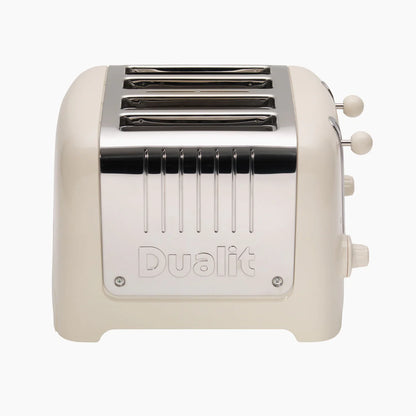 Dualit Lite Jug Kettle & 4 Slice Toaster Kitchen Set (Canvas White)