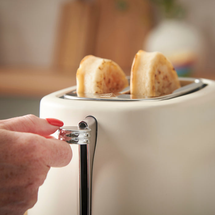 Russell Hobbs Hanley Kettle, 2 Slice Toaster & Digital Microwave Kitchen Set (Jasmine)