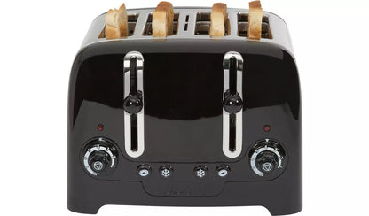 Dualit Lite Jug Kettle & 4 Slice Toaster Kitchen Set (Black).