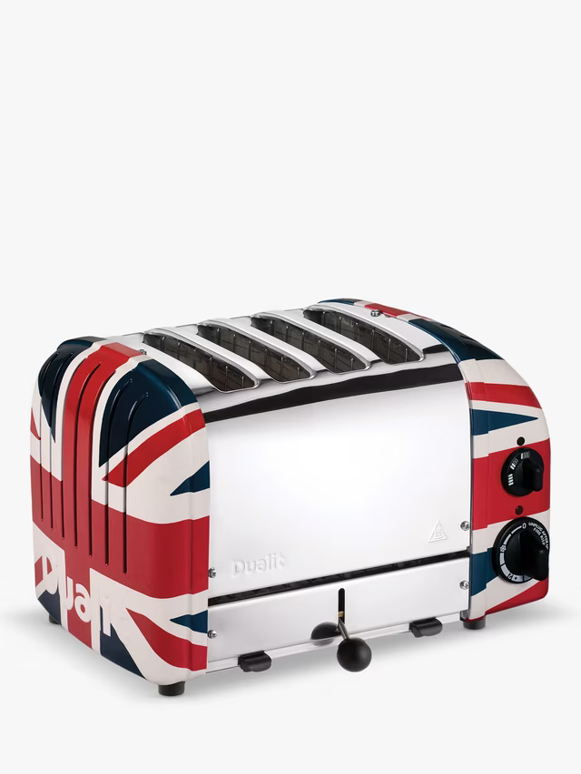 Dualit Classic Vario AWS 80th Anniversary 4 Slice Toaster 40555 (Union Jack)