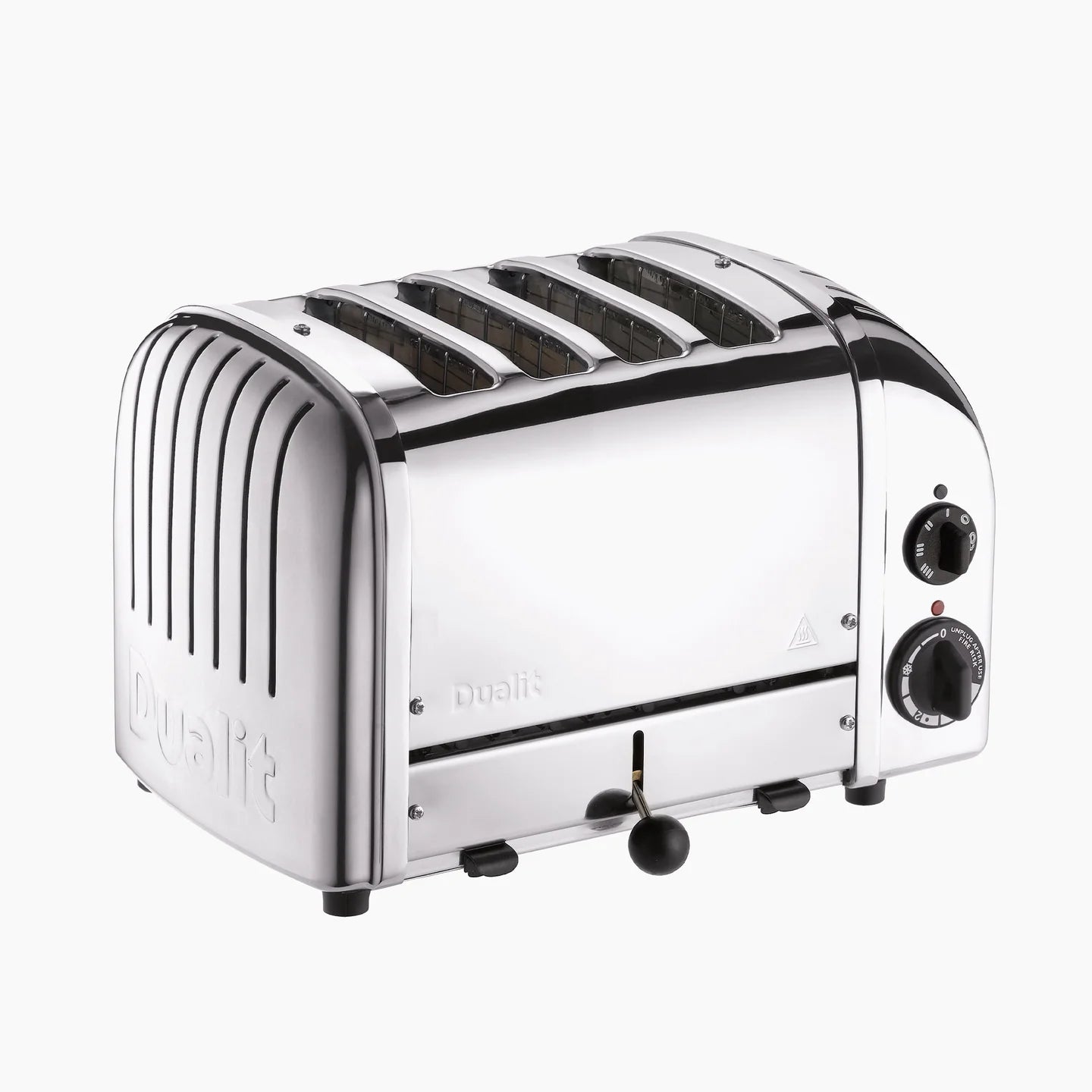 Dualit Classic Kettle & 4 Slice AWS Toaster Kitchen Set Silver (Stainless Steel).