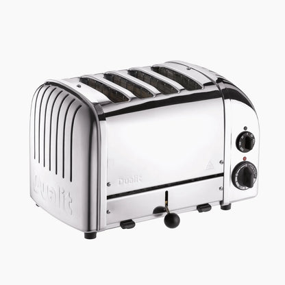 Dualit Classic Kettle & 4 Slice AWS Toaster Kitchen Set Silver (Stainless Steel).