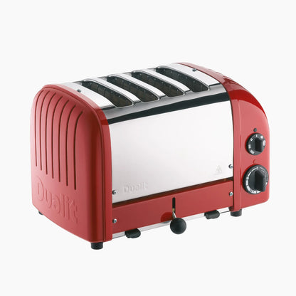 Dualit Classic Kettle & 4 Slice Vario AWS Toaster Kitchen Set (Red)