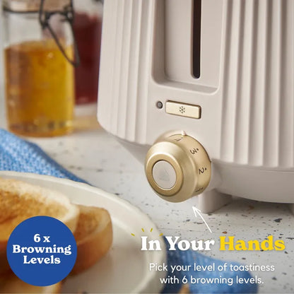 Russell Hobbs Bronte Kettle, 2 Slice Toaster & Manual Microwave Kitchen Set (Stone)
