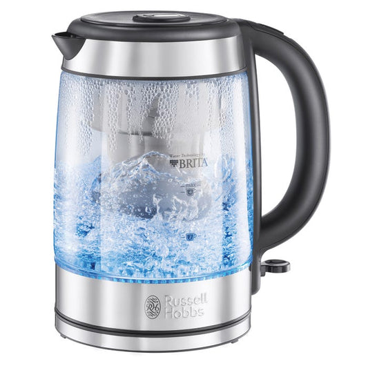 Russell Hobbs Purity Glass Brita Kettle 20760-10 (Black) - Vibe Home