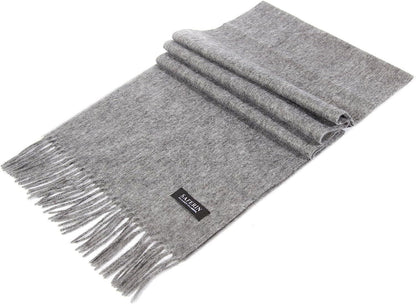 Lambswool and Cashmere Feel Blend Scarf Stylish Winter Warm (Womens Mens)