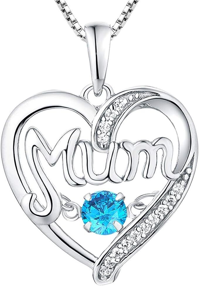 Mums Necklace 925 Sterling Silver Fine Jewellery Mothers Day Gift